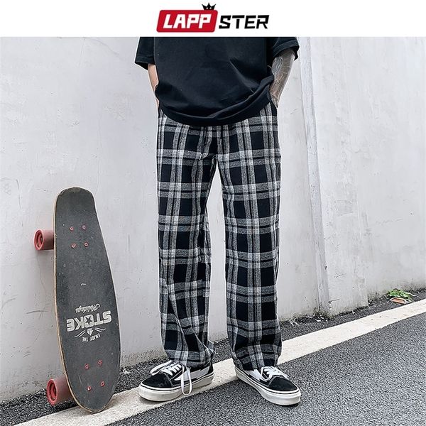 lappster mens skateboard black plaid pants 2020 summer mens harajuku streetwear harem pants male korean fashions loose joggers lj201217
lappster mens skateboard black plaid pants 2020 summer mens harajuku streetwear harem pants male korean fashions loose joggers lj201217