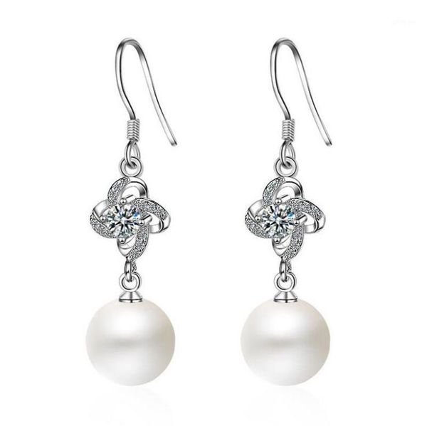 fashion 925 silver white zircon pearl flower dangle earrings for girls women simple wedding party earrings jewelry gift eh2421
fashion 925 silver white zircon pearl flower dangle earrings for girls women simple wedding party earrings jewelry gift eh2421