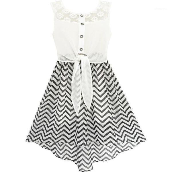 girl's dresses girls dress lace to chiffon striped black white tied waist 2021 summer princess wedding party children clothes pageant1, Red;yellow
girl's dresses girls dress lace to chiffon striped black white tied waist 2021 summer princess wedding party children clothes pageant1, Red;yellow