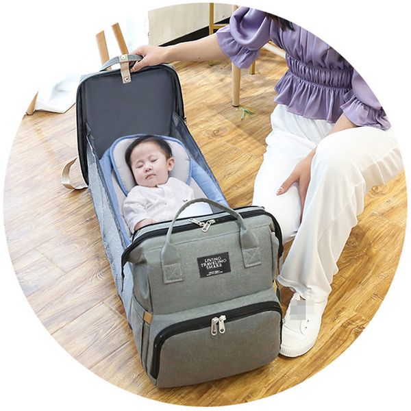 multi-function large capacity baby bags for mom portable folding crib backpack diaper bag nursing bolsa maternidade para bebê
multi-function large capacity baby bags for mom portable folding crib backpack diaper bag nursing bolsa maternidade para bebê