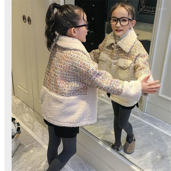 lamb wool coat girls thick jacket kids warm outerwear long winter spring autumn teenage lattice clothes school high qualit 20211, Blue;gray
lamb wool coat girls thick jacket kids warm outerwear long winter spring autumn teenage lattice clothes school high qualit 20211, Blue;gray