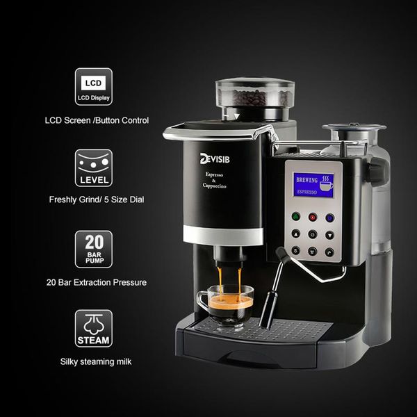 express barista coffee machine maker with conical grinder milk warmer for making espresso latte cappuccino americano
express barista coffee machine maker with conical grinder milk warmer for making espresso latte cappuccino americano