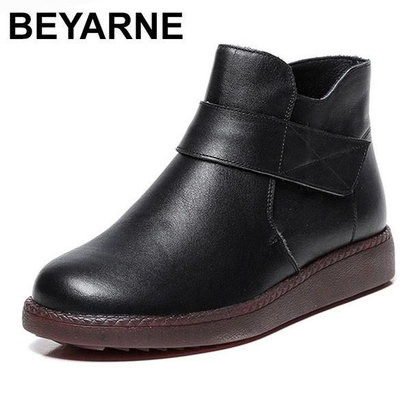 beyarne autumn new women 100% genuine leather boots vintage style flat booties soft cowhide women's shoes ankle boots female, Black
beyarne autumn new women 100% genuine leather boots vintage style flat booties soft cowhide women's shoes ankle boots female, Black