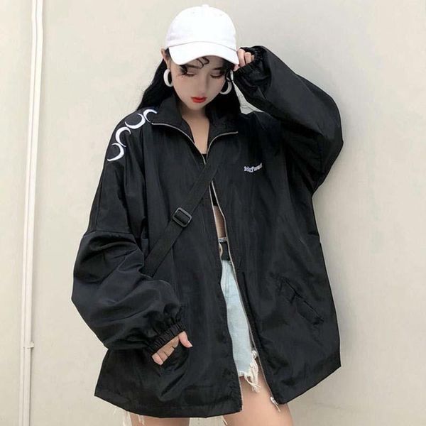 women's jacket 2020 spring wmen's windbreaker harajuku gothic moon coat oversized windbreaker outwear jackets drop shipping, Black;brown
women's jacket 2020 spring wmen's windbreaker harajuku gothic moon coat oversized windbreaker outwear jackets drop shipping, Black;brown