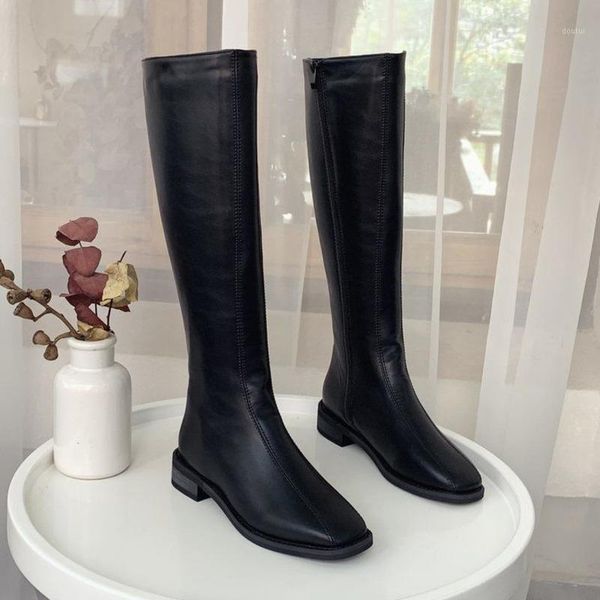 boots cool woman knee-high knight 3cm low heels women's slip-on over the knee leather wide long boot shoes for women1, Black
boots cool woman knee-high knight 3cm low heels women's slip-on over the knee leather wide long boot shoes for women1, Black