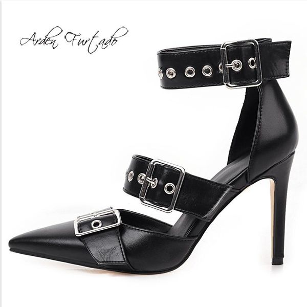 arden furtado summer fashion women's shoes buckle strap pointed toe stilettos heels elegant ladies boots, Black
arden furtado summer fashion women's shoes buckle strap pointed toe stilettos heels elegant ladies boots, Black