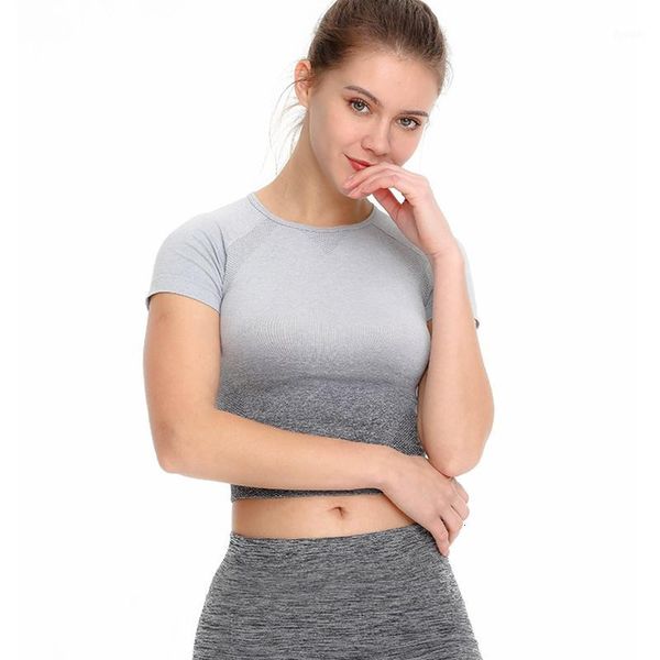 yoga outfits 2021 gym summer women shirt female short sleeve stitching gradient tight fitness sports running clothing1, White;red
yoga outfits 2021 gym summer women shirt female short sleeve stitching gradient tight fitness sports running clothing1, White;red