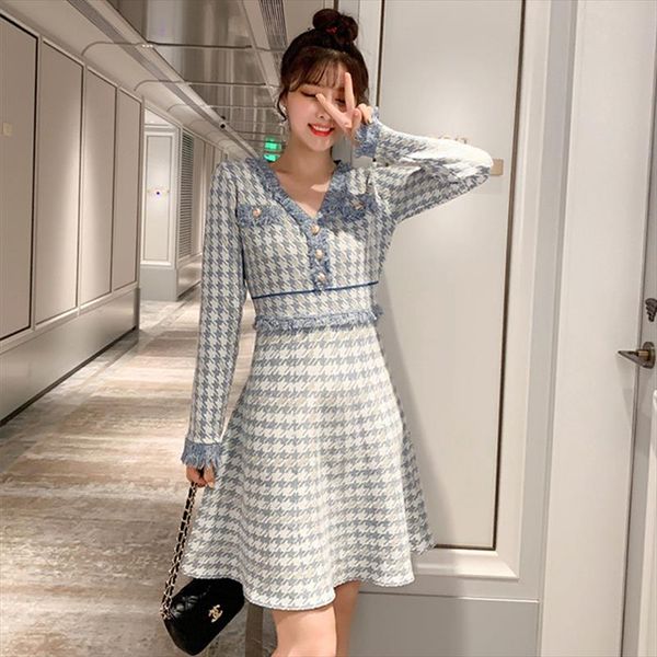 2020 new fashion autumn dress women elegant vintage houndstooth dresses ladies runway jacquard knitting dress drop shipping, Black;gray
2020 new fashion autumn dress women elegant vintage houndstooth dresses ladies runway jacquard knitting dress drop shipping, Black;gray