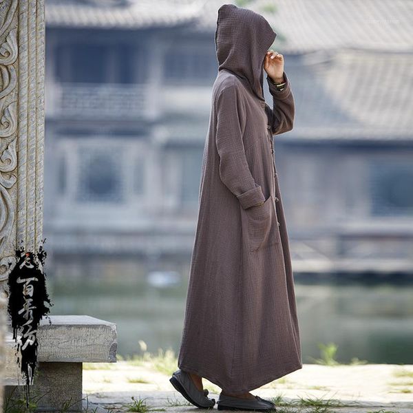 women's trench coats cotton linen coat women 2021 spring autumn vintage casual hooded windbreaker long clothes casaco feminino1, Tan;black
women's trench coats cotton linen coat women 2021 spring autumn vintage casual hooded windbreaker long clothes casaco feminino1, Tan;black