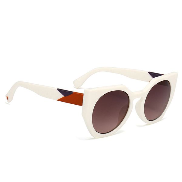 veshion round cat eye sunglasses white tea for women brand glasses designer fashion male female shades, White;black
veshion round cat eye sunglasses white tea for women brand glasses designer fashion male female shades, White;black