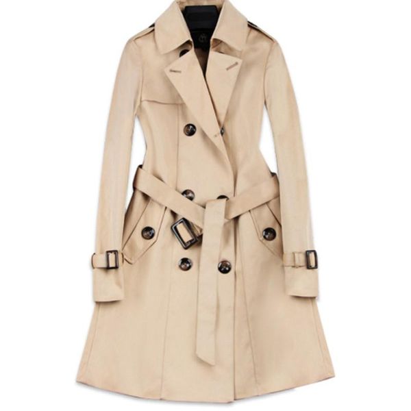 2020 new spring fashion women coat fashion double breasted medium long trench coat slim belt female casual office lady outerwear, Tan;black
2020 new spring fashion women coat fashion double breasted medium long trench coat slim belt female casual office lady outerwear, Tan;black