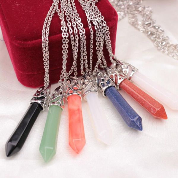 chains burst models fashion glass crystal pendant short necklace hexagonal column pendants women and girls gift, Silver
chains burst models fashion glass crystal pendant short necklace hexagonal column pendants women and girls gift, Silver