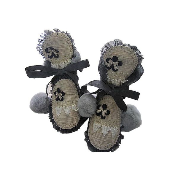 real fur women mid-calf winter boots 2020 sweet ladies furry ball snow boots princess warm plush lolita shoes mujer botas, Black 
real fur women mid-calf winter boots 2020 sweet ladies furry ball snow boots princess warm plush lolita shoes mujer botas, Black