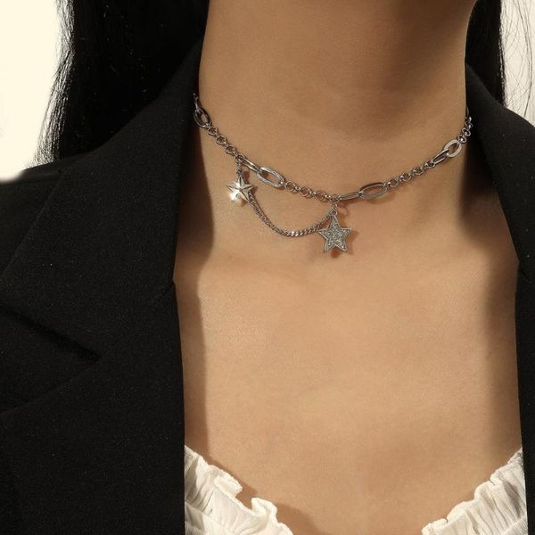 new hip hop rhinestone pendant star choker necklace for women necklaces 2020 chain chokers bohemian jewelry gift, Golden;silver
new hip hop rhinestone pendant star choker necklace for women necklaces 2020 chain chokers bohemian jewelry gift, Golden;silver