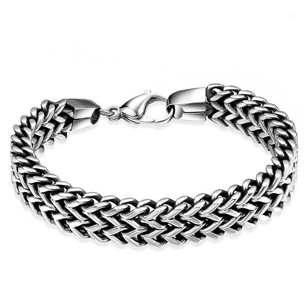 bracelet mens stainless steel retro big silver bracelet chain on hand hip hop charm men's male accessories wholesale1, Black
bracelet mens stainless steel retro big silver bracelet chain on hand hip hop charm men's male accessories wholesale1, Black