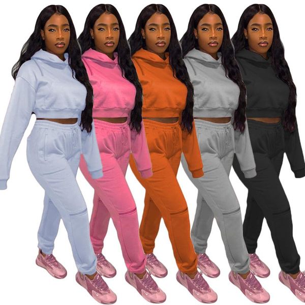 xt061 2 piece set women cropped hooded sweater ripped sweatpants solid color sweat suits women fall clothes for, Gray
xt061 2 piece set women cropped hooded sweater ripped sweatpants solid color sweat suits women fall clothes for, Gray