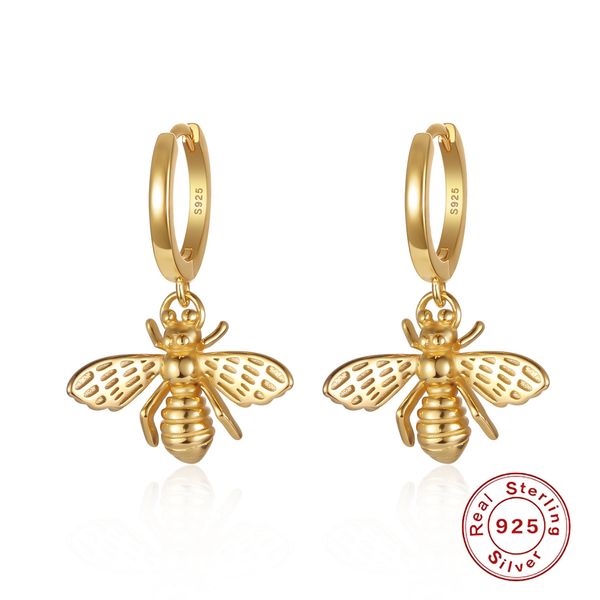 hoop huggie 925 sterling silver jewelry designer earrings pure ear buckle bee gold-plated 18k temperament women, Golden;silver
hoop huggie 925 sterling silver jewelry designer earrings pure ear buckle bee gold-plated 18k temperament women, Golden;silver