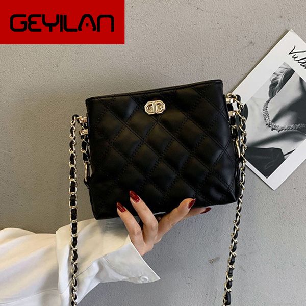 quilted pu leather crossbody bags for women mini bucket shoulder messenger bag fashion chain diamond lattice handbags and purses c0121 
quilted pu leather crossbody bags for women mini bucket shoulder messenger bag fashion chain diamond lattice handbags and purses c0121