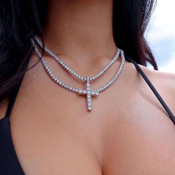 chains moflo luxury glitter copper jewelry women hips hops three pave setting 3mm 4mm iced out bling cz tennis chain necklace, Silver
chains moflo luxury glitter copper jewelry women hips hops three pave setting 3mm 4mm iced out bling cz tennis chain necklace, Silver