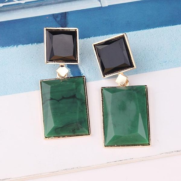 LUBOV 2020 New Design Green Square Resin Drop Earrings For Women Casual Statement Big Earrings Trendy Jewelry Wholesale, Silver
LUBOV 2020 New Design Green Square Resin Drop Earrings For Women Casual Statement Big Earrings Trendy Jewelry Wholesale, Silver