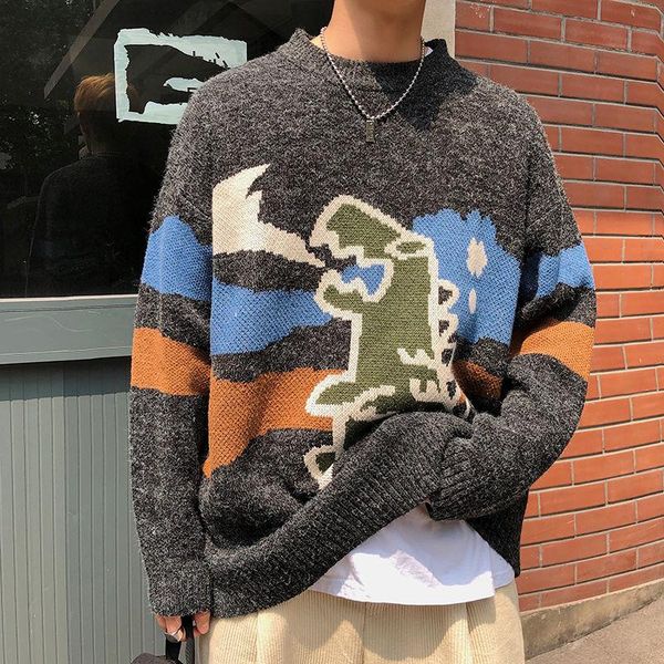 men's sweaters style college sweater male student loose autumn / winter hong kong couple's fashion knitwear, White;black
men's sweaters style college sweater male student loose autumn / winter hong kong couple's fashion knitwear, White;black