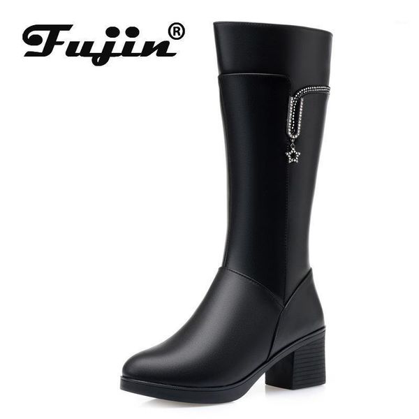 boots fujin women's ankle thick heel warm cowhide wool middle aged fashion 2021 bottom breathable mother cotton shoes1, Black
boots fujin women's ankle thick heel warm cowhide wool middle aged fashion 2021 bottom breathable mother cotton shoes1, Black