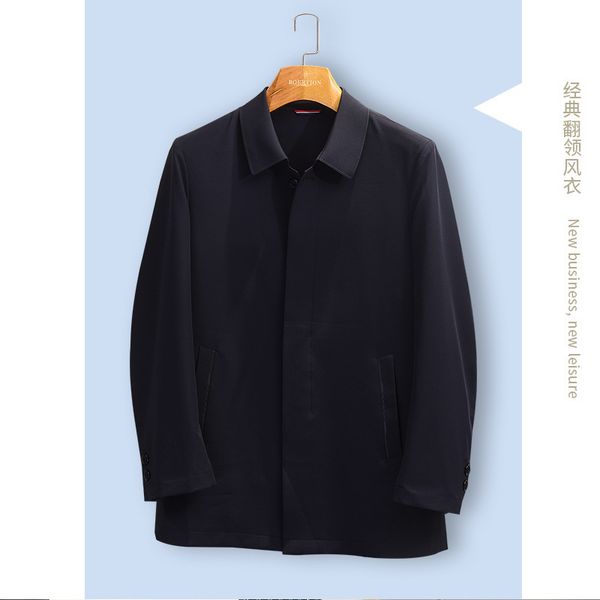 lapel coat windbreaker middle aged and old autumn new mid long solid color father's casual men's, Tan;black
lapel coat windbreaker middle aged and old autumn new mid long solid color father's casual men's, Tan;black
