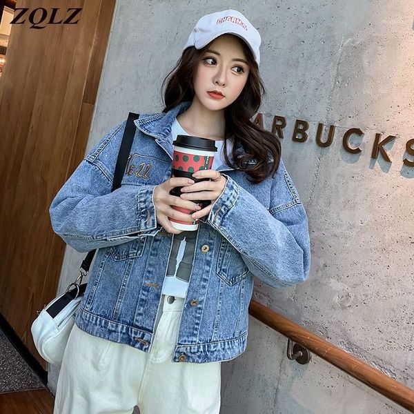 zqlz autumn denim coat women 2020 new streetwear casual jeans overcoat mujer letter short harajuku black jean jacket female1, Black;brown
zqlz autumn denim coat women 2020 new streetwear casual jeans overcoat mujer letter short harajuku black jean jacket female1, Black;brown