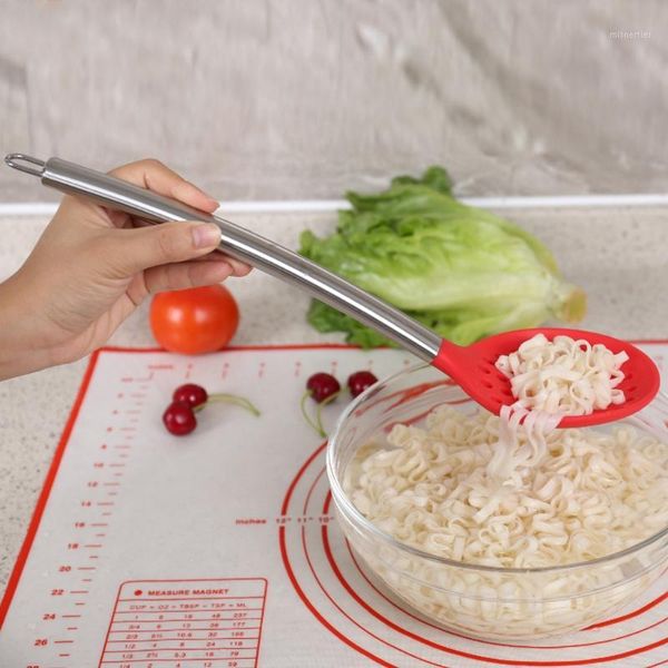 spoons stainless steel long handle silicone slotted spoon cooking kitchen utensils tools1
spoons stainless steel long handle silicone slotted spoon cooking kitchen utensils tools1