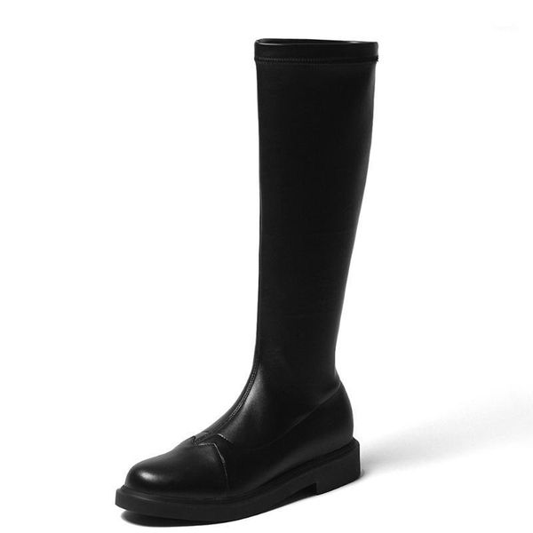 boots pu low-heel flat knee-length boots, suture side zipper long tube street fashion women's thick bottom non-slip rubber1, Black
boots pu low-heel flat knee-length boots, suture side zipper long tube street fashion women's thick bottom non-slip rubber1, Black