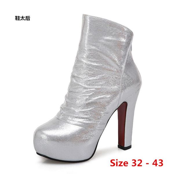 boots woman high heel platform heels for women shoes spring autumn ankle booties female small big size 32 - 43, Black
boots woman high heel platform heels for women shoes spring autumn ankle booties female small big size 32 - 43, Black