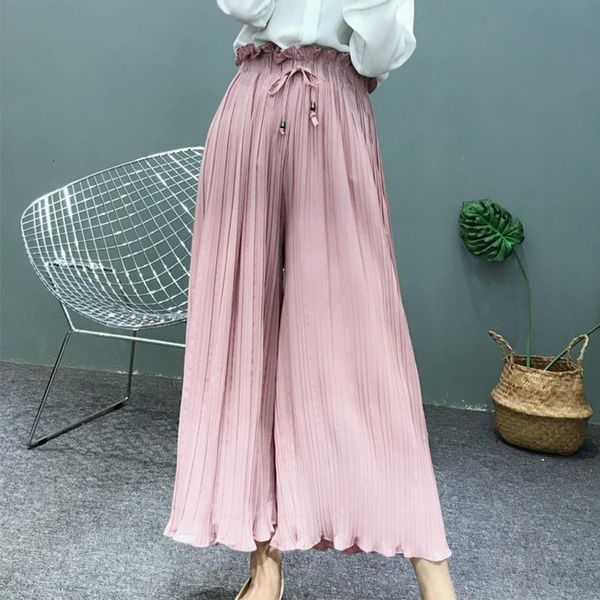 high waist chiffon wide leg women's pants petal hem ruffled lace up loose straight trousers for women 2020 summer spring skirt, Black;white
high waist chiffon wide leg women's pants petal hem ruffled lace up loose straight trousers for women 2020 summer spring skirt, Black;white