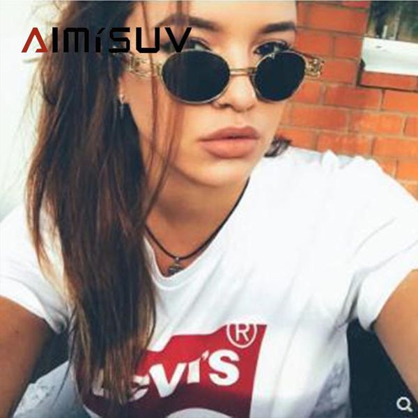 sunglasses aimisuv steampunk women luxury oval sun glass coating glasses metal vintage retro of male uv400 men's, White;black
sunglasses aimisuv steampunk women luxury oval sun glass coating glasses metal vintage retro of male uv400 men's, White;black
