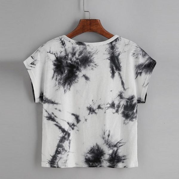 women's tie dye short sleeve casual loose t-shirt blusas summer clothes for women bohemian summer women, White
women's tie dye short sleeve casual loose t-shirt blusas summer clothes for women bohemian summer women, White