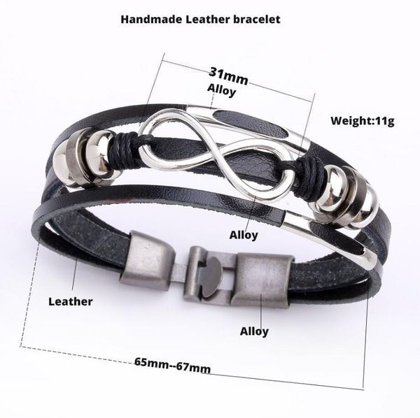 alloy handmade vintage leather punk weave metal charm bracelets men casual personality pu woven beaded bracelet jewelry, Golden;silver
alloy handmade vintage leather punk weave metal charm bracelets men casual personality pu woven beaded bracelet jewelry, Golden;silver