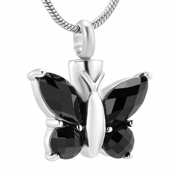pendant necklaces ksj8497 arriving black cz stones inlay butterfly charm women necklace memorial urn pet ash holder keepsake cremation jewel, Silver
pendant necklaces ksj8497 arriving black cz stones inlay butterfly charm women necklace memorial urn pet ash holder keepsake cremation jewel, Silver