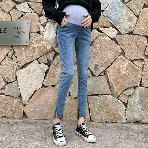 6035# 2021 spring summer stretch denim maternity jeans 9/10 length side splits belly pants clothes for pregnant women pregnancy, White
6035# 2021 spring summer stretch denim maternity jeans 9/10 length side splits belly pants clothes for pregnant women pregnancy, White