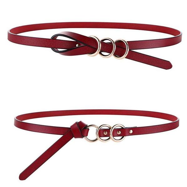 female soft faux leather three ring buckle vintage decorative casual tighten all-match lightweight long women belt solid holes, Black;brown
female soft faux leather three ring buckle vintage decorative casual tighten all-match lightweight long women belt solid holes, Black;brown