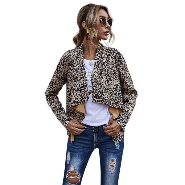 women's jackets women lapel fashion leopard print loose jacket full sleeve open stitch bohemian coat outerwear casual overcoat ladies, Black;brown
women's jackets women lapel fashion leopard print loose jacket full sleeve open stitch bohemian coat outerwear casual overcoat ladies, Black;brown