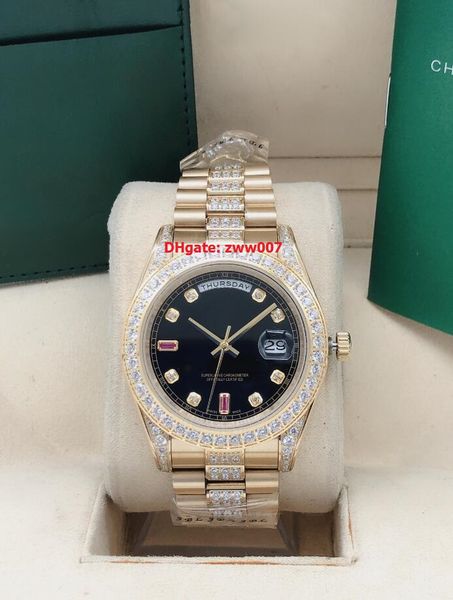 16 style watch 41mm day-date president diamond bracelet bezel elling asia 2813 movement mechanical automatic mens watches, Slivery;brown
16 style watch 41mm day-date president diamond bracelet bezel elling asia 2813 movement mechanical automatic mens watches, Slivery;brown