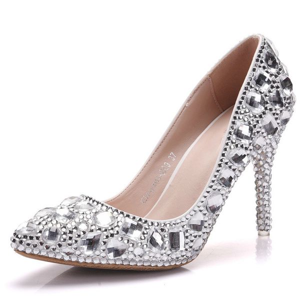 2020 new size 40 41 women sweet shoes women's wedding high heels, diamond shoes, white heels. pwiz, Black
2020 new size 40 41 women sweet shoes women's wedding high heels, diamond shoes, white heels. pwiz, Black