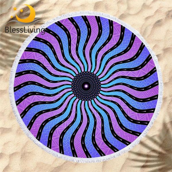 blessliving swirl beach towel geometric wave microfiber round bath towel blue purple sunblock blanket dizzy illusion beach mat
blessliving swirl beach towel geometric wave microfiber round bath towel blue purple sunblock blanket dizzy illusion beach mat