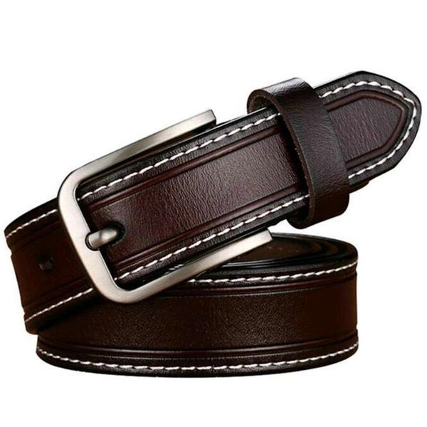 belts vintage ladies trendy genuine cowhide leather belt simple wild pin buckle waist strap casual waistband for jeans ceinture mujer, Black;brown
belts vintage ladies trendy genuine cowhide leather belt simple wild pin buckle waist strap casual waistband for jeans ceinture mujer, Black;brown