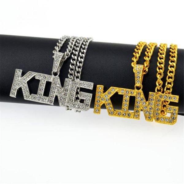 hip hop подвеска европейских и king письмо ожерелье полный подвеска luxury american trend мужская золото цвет цепи ожерелье, Silver
hip hop подвеска европейских и king письмо ожерелье полный подвеска luxury american trend мужская золото цвет цепи ожерелье, Silver