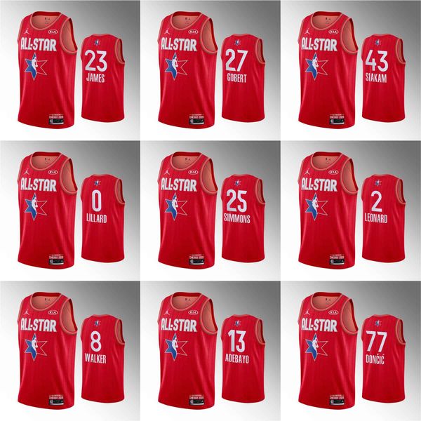 custom 2020 all-star red style jerseys 23 james 27 gobert 43 siakam 0 lillard 25 simmons 2 leonard 8 walker 13 adebayo basketball jersey, Black;red
custom 2020 all-star red style jerseys 23 james 27 gobert 43 siakam 0 lillard 25 simmons 2 leonard 8 walker 13 adebayo basketball jersey, Black;red