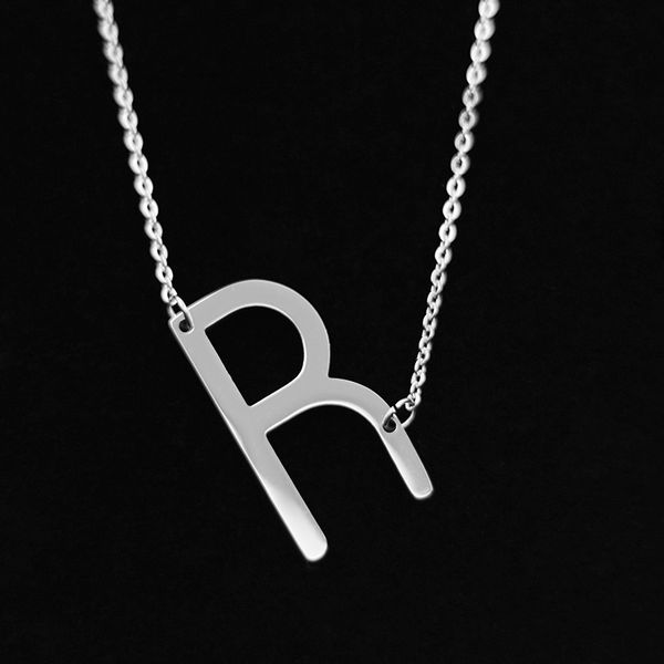 gold intitial rose stainless beautyletter pendant alphabet steel necklaces choker character necklace women fashion jewel, Silver
gold intitial rose stainless beautyletter pendant alphabet steel necklaces choker character necklace women fashion jewel, Silver