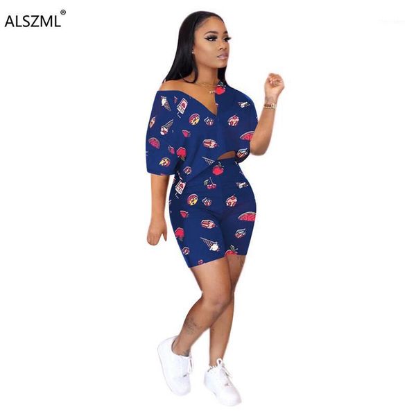 two piece dress foods cartoon print cute set streetwear casual women suit sport v neck t-shirt and matched shorts 3 color outfits1, White
two piece dress foods cartoon print cute set streetwear casual women suit sport v neck t-shirt and matched shorts 3 color outfits1, White