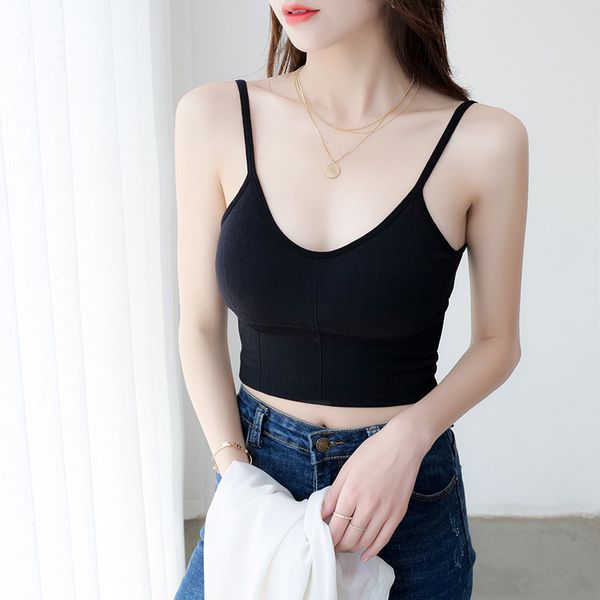 3pieces/lot women tank crop female seamless underwear u back short lingerie sleeveless crop padded camisole high quality, Black;white
3pieces/lot women tank crop female seamless underwear u back short lingerie sleeveless crop padded camisole high quality, Black;white