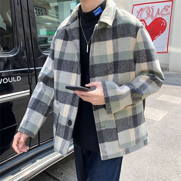 privathinker men's autumn winter coats woman korean streetwear plaid jackets casual oversize warm man fashion clothes 201218, Black;brown
privathinker men's autumn winter coats woman korean streetwear plaid jackets casual oversize warm man fashion clothes 201218, Black;brown
