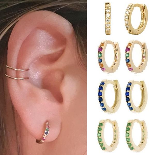 hoop & huggie 1 pair simple girl's small earrings rainbow minimal charming ear stud 8mm thin hoops piercing cuff, Golden;silver
hoop & huggie 1 pair simple girl's small earrings rainbow minimal charming ear stud 8mm thin hoops piercing cuff, Golden;silver